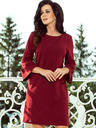 numoco Kleid mit Spitzenärmeln - burgunderrot Numoco MARGARET