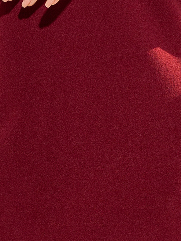 numoco Kleid mit Spitzenärmeln - burgunderrot Numoco MARGARET
