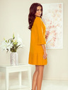 numoco Bequemes Plissee-Kleid - senf Numoco LUCY