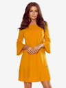 numoco Bequemes Plissee-Kleid - senf Numoco LUCY