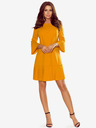 numoco Bequemes Plissee-Kleid - senf Numoco LUCY