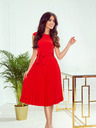 numoco Plissee-Kleid mit kurzen Ärmeln - rot Numoco LILA