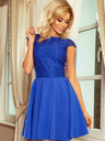 numoco Kleid mit Spitze - blau Numoco MARTA