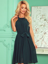 numoco Chiffonkleid mit Krawatte - grün Numoco ALIZEE