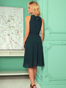 numoco Chiffonkleid mit Krawatte - grün Numoco ALIZEE
