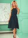 numoco Chiffonkleid mit Krawatte - grün Numoco ALIZEE