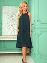 numoco Chiffonkleid mit Krawatte - grün Numoco ALIZEE