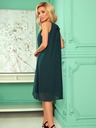 numoco Chiffonkleid mit Krawatte - grün Numoco ALIZEE