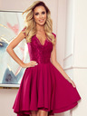 numoco Exklusives Kleid mit Spitze - burgunderrot Numoco PATRICIA