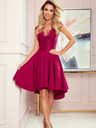 numoco Exklusives Kleid mit Spitze - burgunderrot Numoco PATRICIA