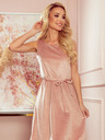 numoco Trapezkleid - Velours - schmutziges Pink Numoco VICTORIA