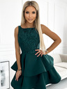 numoco Kleid mit Spitze - grün Numoco LAURA