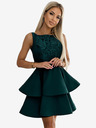 numoco Kleid mit Spitze - grün Numoco LAURA