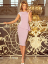 numoco Elegantes Midikleid mit Rüschen - Numoco LILA