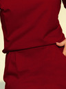 numoco Sportkleid mit Rückenschlitz - burgunderrot Numoco