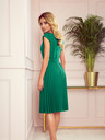 numoco Kurzärmeliges Plisseekleid - grün Numoco LILA