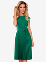 numoco Kurzärmeliges Plisseekleid - grün Numoco LILA