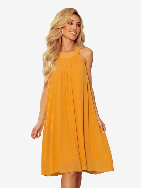 numoco Chiffonkleid mit Krawatte - Honey Numoco ALIZEE