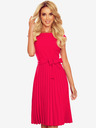 numoco Plisseekleid mit kurzen Ärmeln - Himbeere Numoco LILA