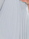 numoco Plissee-Kleid mit Ausschnitt und langen Ärmeln - grau Numoco ISABELLE