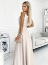 numoco Elegantes Maxikleid mit Trägern - Beige Numoco CHIARA