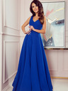 numoco Langes Kleid mit Dekolleté - blau Numoco CINDY