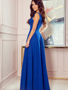 numoco Langes Kleid mit Dekolleté - blau Numoco CINDY