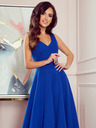 numoco Langes Kleid mit Dekolleté - blau Numoco CINDY
