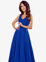 numoco Langes Kleid mit Dekolleté - blau Numoco CINDY