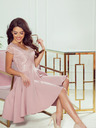 numoco Exklusives Kleid mit Spitze - rosa Numoco PATRICIA