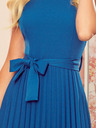 numoco Plissiertes kurzärmeliges Kleid - meerfarben Numoco LILA