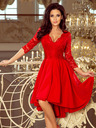 numoco Exklusives Kleid mit Spitze - rot Numoco NICOLLE