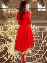 numoco Exklusives Kleid mit Spitze - rot Numoco NICOLLE