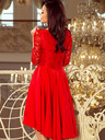 numoco Exklusives Kleid mit Spitze - rot Numoco NICOLLE