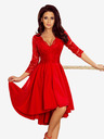 numoco Exklusives Kleid mit Spitze - rot Numoco NICOLLE