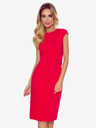 numoco Elegantes Midikleid mit Gürtel - rot Numoco TAMARA