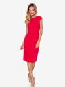 numoco Elegantes Midikleid mit Gürtel - rot Numoco TAMARA