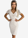 numoco Kleid mit weitem Ausschnitt – beige Numoco NINA