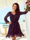 numoco Kleid mit Ausschnitt - rosa und blaue Mandalas BAKARI