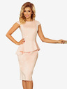 numoco Elegantes Midikleid mit Rüschen - pastellrosa Numoco