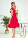 numoco Kleid mit Rüschen am Hals - rot Numoco POLA