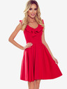 numoco Kleid mit Rüschen am Hals - rot Numoco POLA