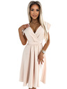numoco Kleid mit ausgestelltem Ausschnitt - beige Numoco SCARLETT