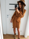 numoco Bequemes Kleid mit Taillenband - karamell Numoco JENNY