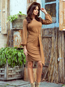numoco Bequemes Kleid mit Taillenband - karamell Numoco JENNY