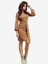 numoco Bequemes Kleid mit Taillenband - karamell Numoco JENNY