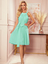 numoco Chiffonkleid mit Bindeband - Mint Numoco ALIZEE