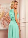 numoco Chiffonkleid mit Bindeband - Mint Numoco ALIZEE