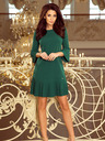 numoco Bequemes Plissee-Kleid - grün Numoco LUCY