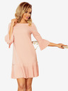 numoco Bequemes Faltenkleid - pfirsich Numoco LUCY